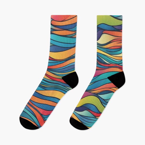 Item preview, Abstract Colorful Waves Pattern designed and sold by calibrit.