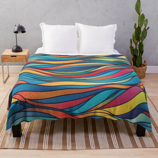 Item preview, Abstract Colorful Waves Pattern designed and sold by calibrit.