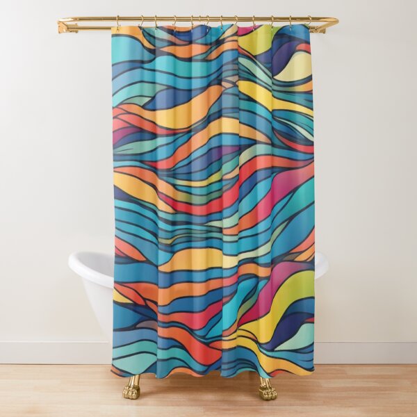 Item preview, Abstract Colorful Waves Pattern designed and sold by calibrit.