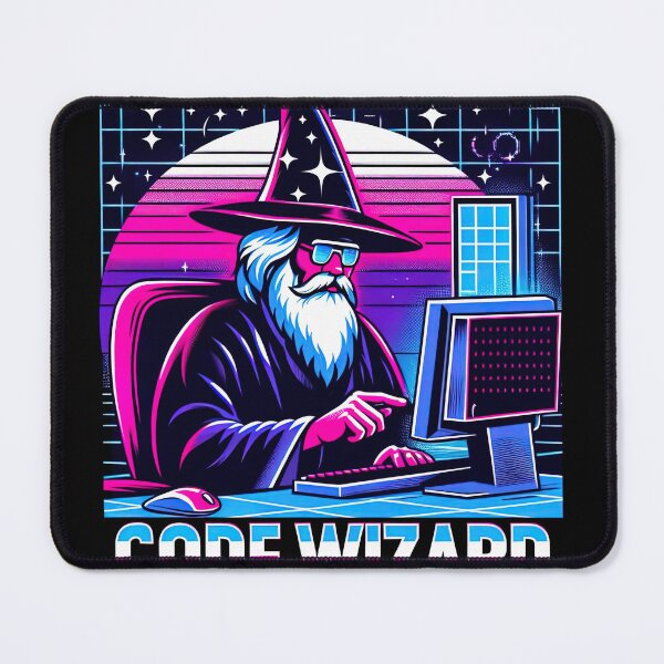 Item preview,  Code Wizard Programmer Coder Coding Magician Computer designed and sold by SpookshowDesign.