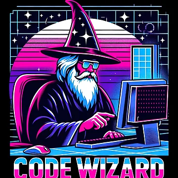 Vorschaubild zum Design  Code Wizard Programmierer Coder Coding Magician Computer von SpookshowDesign