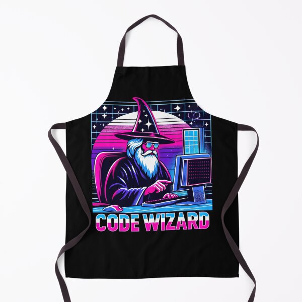Item preview,  Code Wizard Programmer Coder Coding Magician Computer designed and sold by SpookshowDesign.