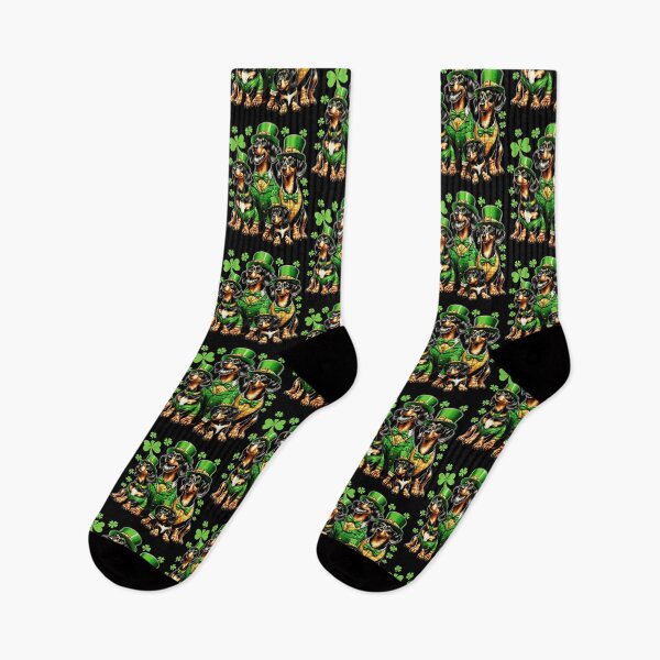 Item preview, Dachshund Dog Family St Patrick's Day Irish Leprechaun Clover Shamrock designed and sold by JoelFox165.