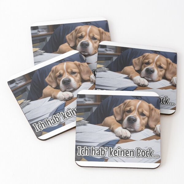 Item preview, KI-generierter Hund 01 "Ich hab' keinen Bock" designed and sold by Cliff-Qi.