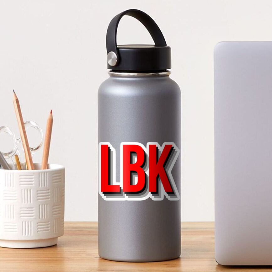 "LBK" Sticker for Sale by emilykroll Redbubble