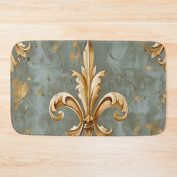Item preview, Vintage Fleur de Lis design print designed and sold by dcrc.