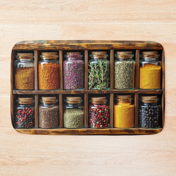 Item preview, Colorful Spice Rack - Jigsaw Puzzle designed and sold by jecphotography and art.