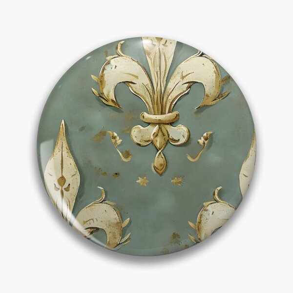 Item preview, estampado de diseño de flor de lis vintage designed and sold by dcrc.