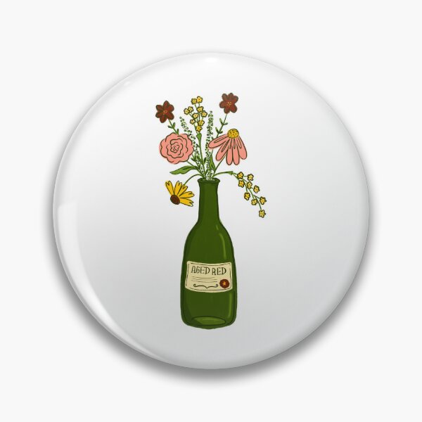 Item preview, Wine Bottle With Flowers designed and sold by GraceMakes03.