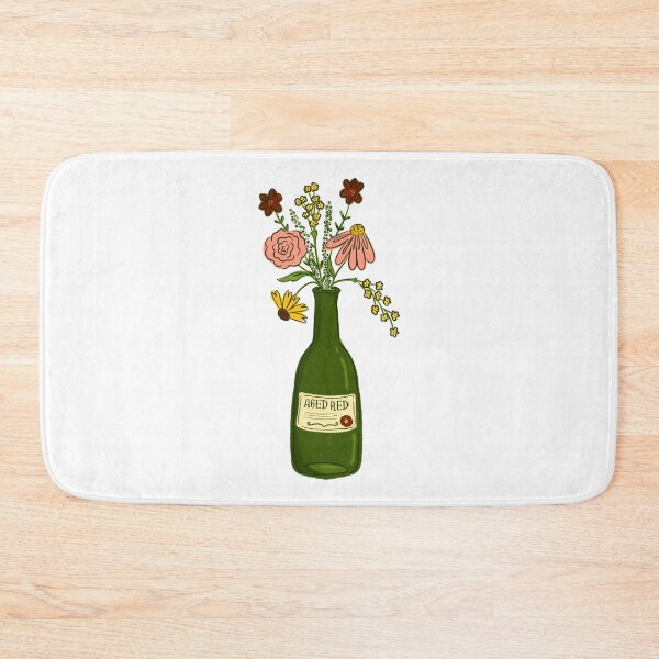 Item preview, Wine Bottle With Flowers designed and sold by GraceMakes03.
