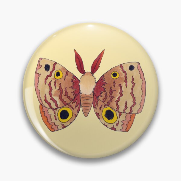 Item preview, Fluffy Silk Moth (Polyphemus Inspired)  designed and sold by Auden Heitzler.