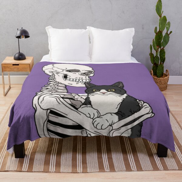 Item preview, Skeleton Holding Tuxedo Cat designed and sold by Shars-creations.