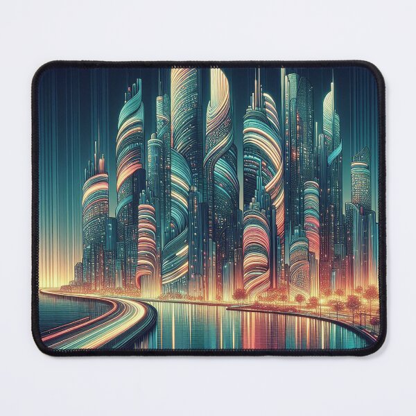 Item preview, future city designed and sold by Foxlindesigns.