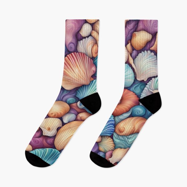 Item preview, Abstract Colorful Sea Shell Pattern designed and sold by calibrit.