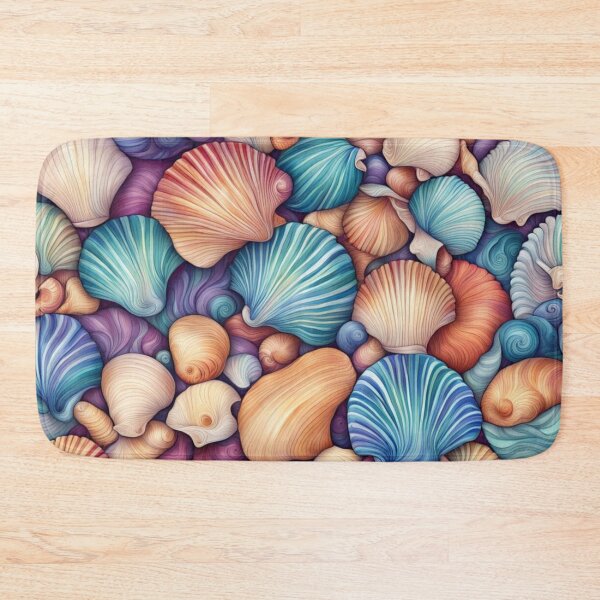 Item preview, Abstract Colorful Sea Shell Pattern designed and sold by calibrit.
