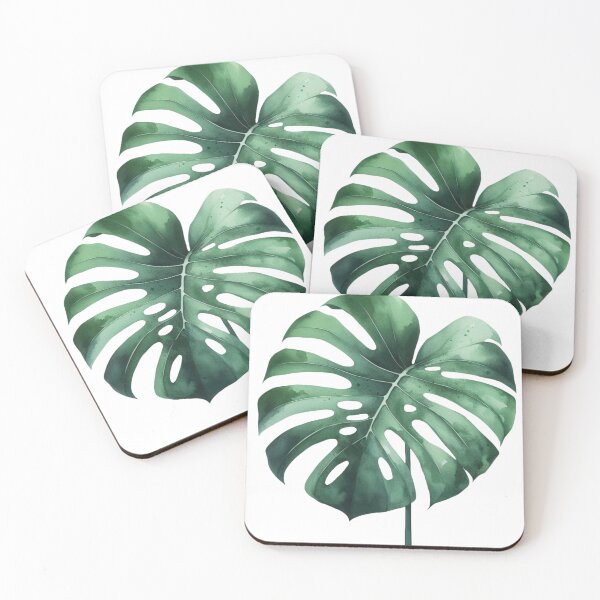 Aperçu de l'œuvre Peinture à l’aquarelle de feuille de Monstera Deliciosa créée et vendue par Star-Fragment.