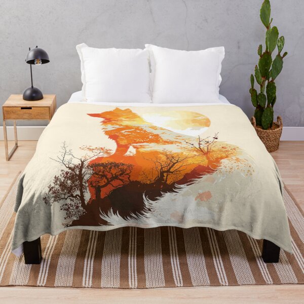 Item preview, Fox deity silhouette designed and sold by etherElric.