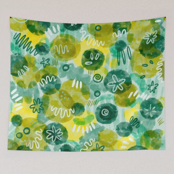 Item preview, Blue and Green Abstract Pattern designed and sold by GraceMakes03.