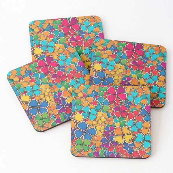 Item preview, Abstract Colorful Clover Pattern designed and sold by calibrit.