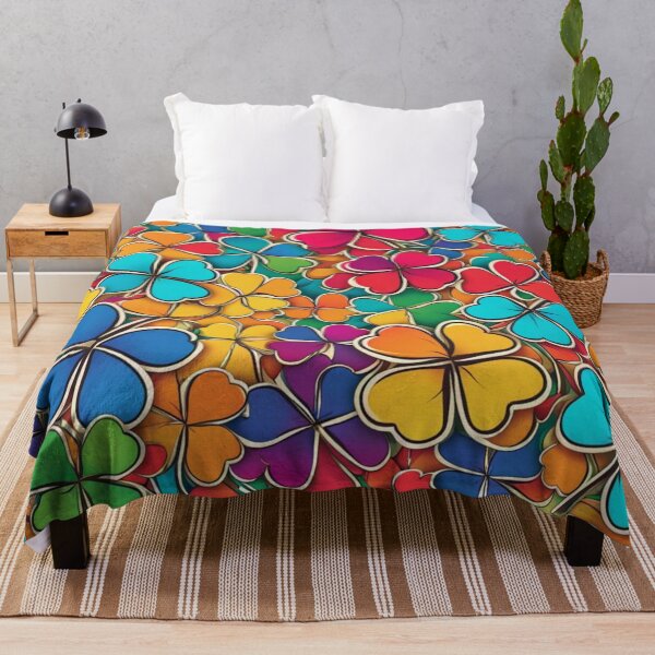 Item preview, Abstract Colorful Clover Pattern designed and sold by calibrit.
