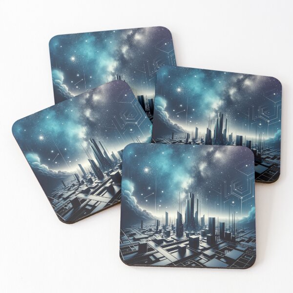 Item preview, Starry Night Over Abstract City designed and sold by SunkenCost.