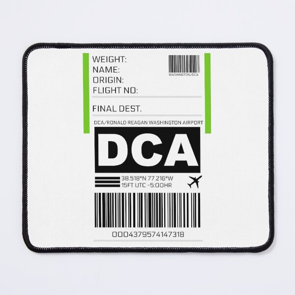 Item preview, DCA Ronald Reagan Washington National Airport Luggage Tag Sticker designed and sold by ccooll.