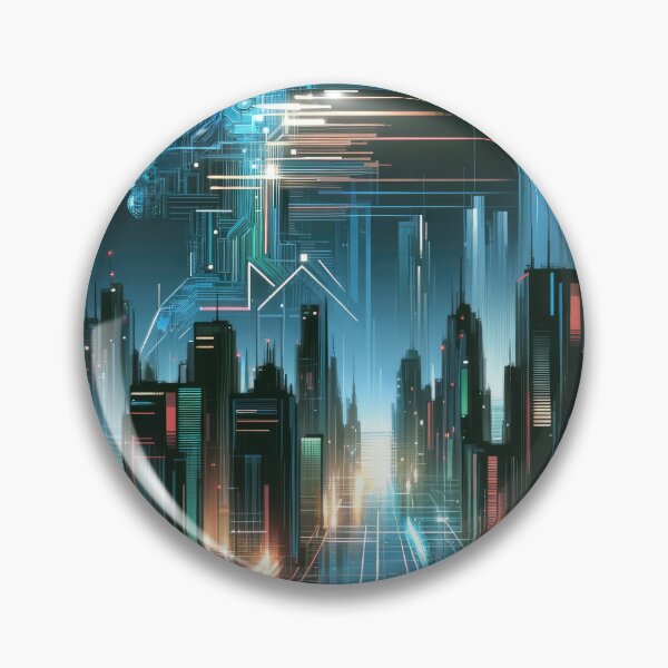 Item preview, Futuristic Neon Dreamscape designed and sold by SunkenCost.