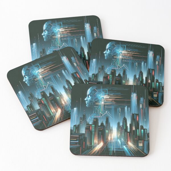 Item preview, Futuristic Neon Dreamscape designed and sold by SunkenCost.