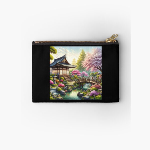 Item preview, Spring Serenity in Japanese Garden designed and sold by BestArtByArvind.