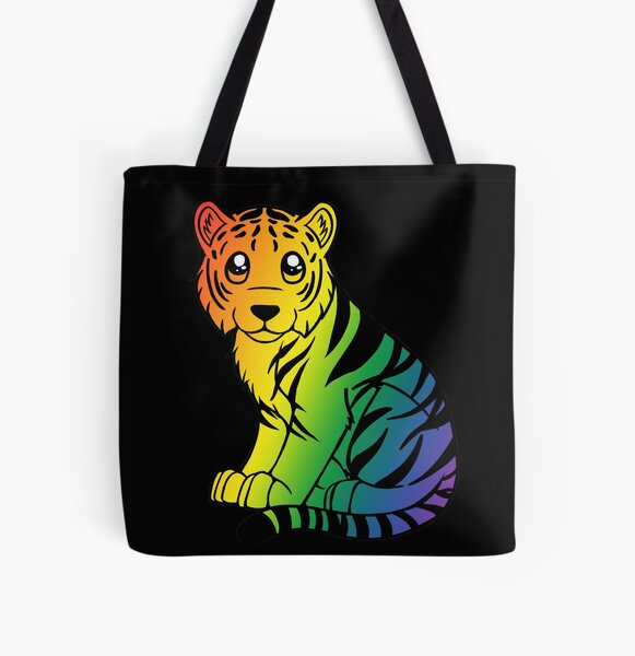 Chibi Rainbow Tiger Tote Bag for Sale by Shadow-Wing456
