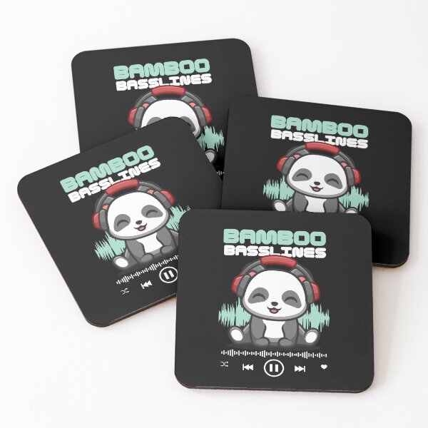 Item preview, Bamboo Basslines - Panda Listening to Music designed and sold by The magic  Yellow bus.