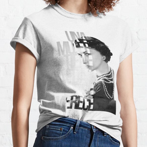 Coco Chanel Chain Fashion, A37, White Custom T-Shirt