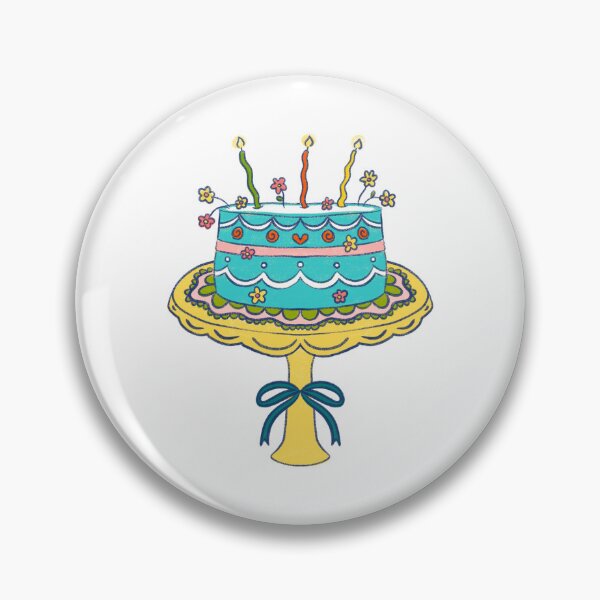 Item preview, Maximalist Blue Birthday Cake designed and sold by GraceMakes03.