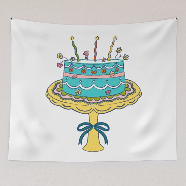 Item preview, Maximalist Blue Birthday Cake designed and sold by GraceMakes03.