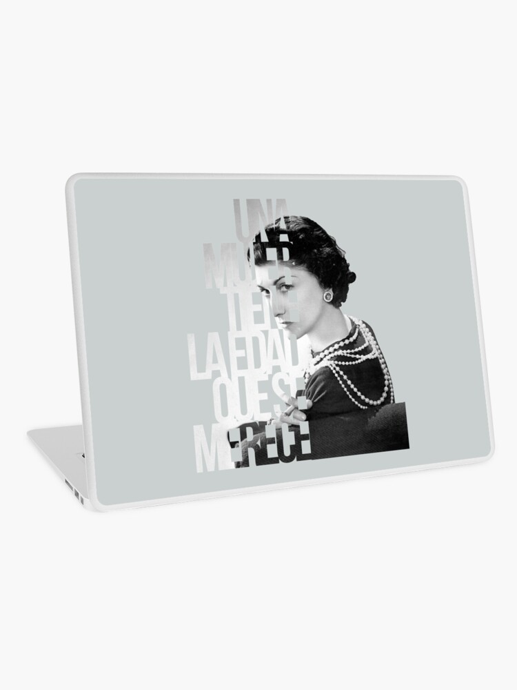 A woman is the age deserves - Coco Laptop Skin for Sale clonefashion | Redbubble
