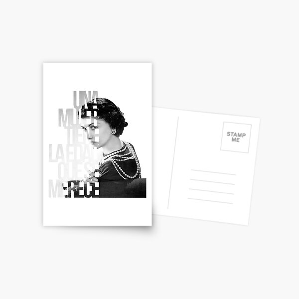 Cartes Postales Sur Le Theme Chanel Redbubble