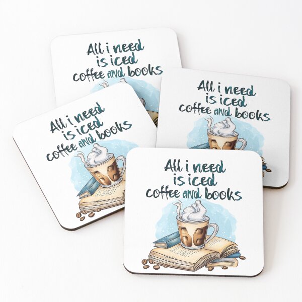 Item preview, All i need is iced coffee and books designed and sold by shoppwithus.