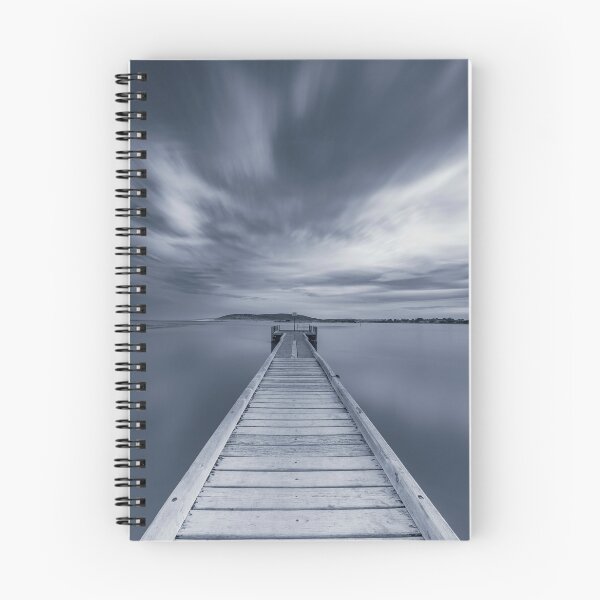 Item preview, Kalbarri Jetty Sunrise - Monochrome designed and sold by Wondrous World Images.