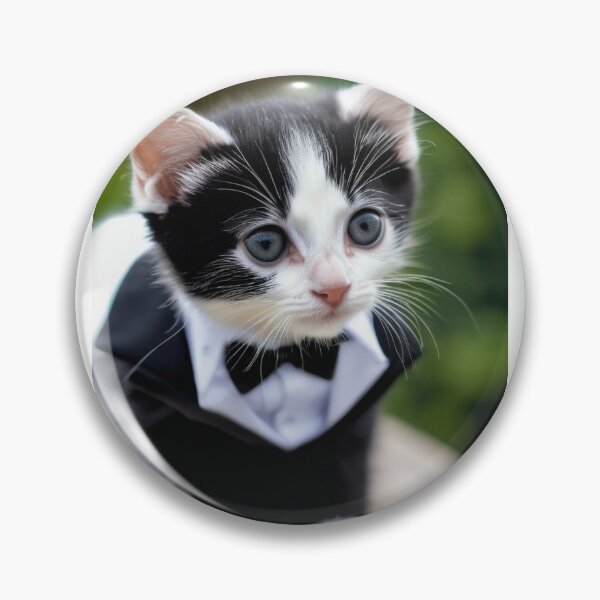 Item preview, Kitty with a tux designed and sold by NYXARTStudio.