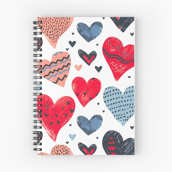 Item preview, Patterned Affection: Stylized Heart Array designed and sold by ColorfulVanilla.