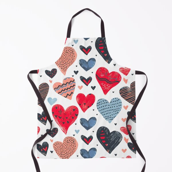 Item preview, Patterned Affection: Stylized Heart Array designed and sold by ColorfulVanilla.