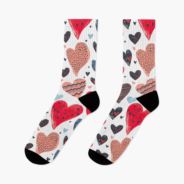 Item preview, Patterned Affection: Stylized Heart Array designed and sold by ColorfulVanilla.