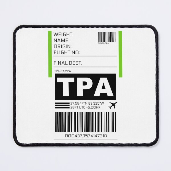 Item preview, TPA Tampa International Airport Luggage Tag Sticker designed and sold by ccooll.
