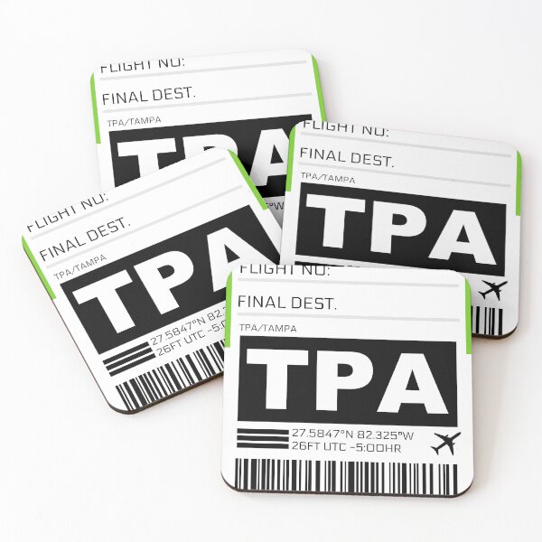 Item preview, TPA Tampa International Airport Luggage Tag Sticker designed and sold by ccooll.