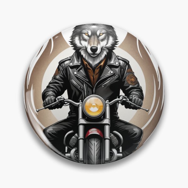 Item preview, Cool Motorist Wolf Logo designed and sold by Simplybe1.