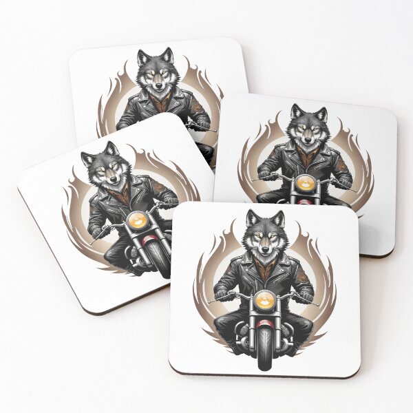 Item preview, Cool Motorist Wolf Logo designed and sold by Simplybe1.
