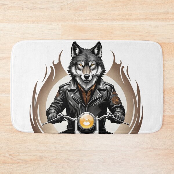Item preview, Cool Motorist Wolf Logo designed and sold by Simplybe1.