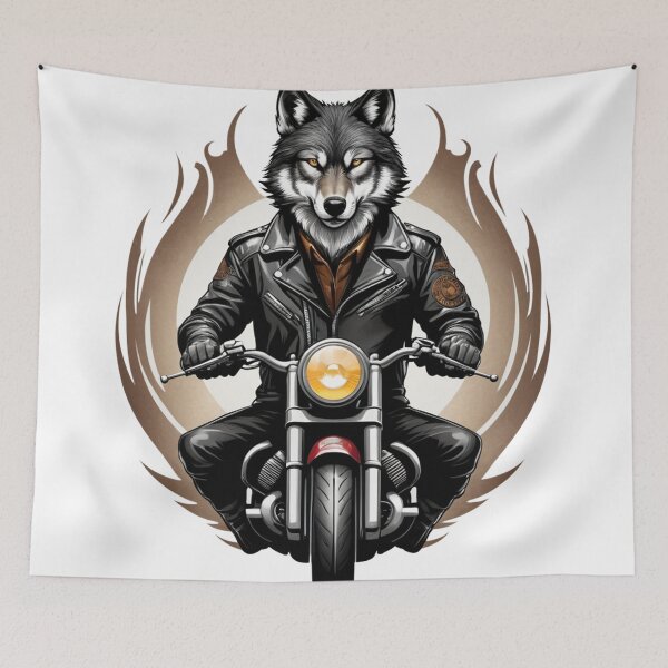 Item preview, Cool Motorist Wolf Logo designed and sold by Simplybe1.