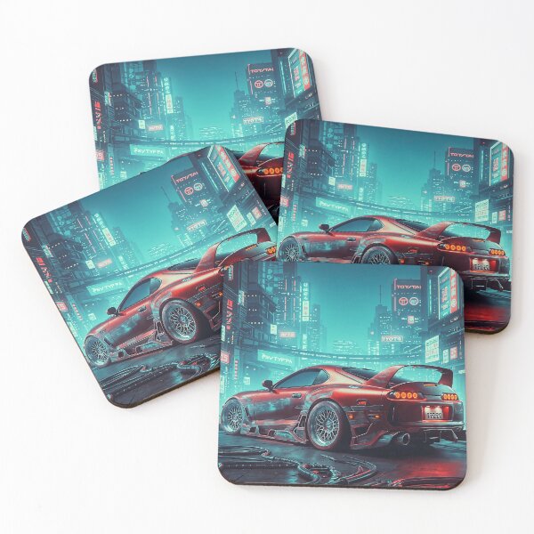 Item preview, Supra MK4 in a Neon Cyber Metropolis designed and sold by RCStoreUy.