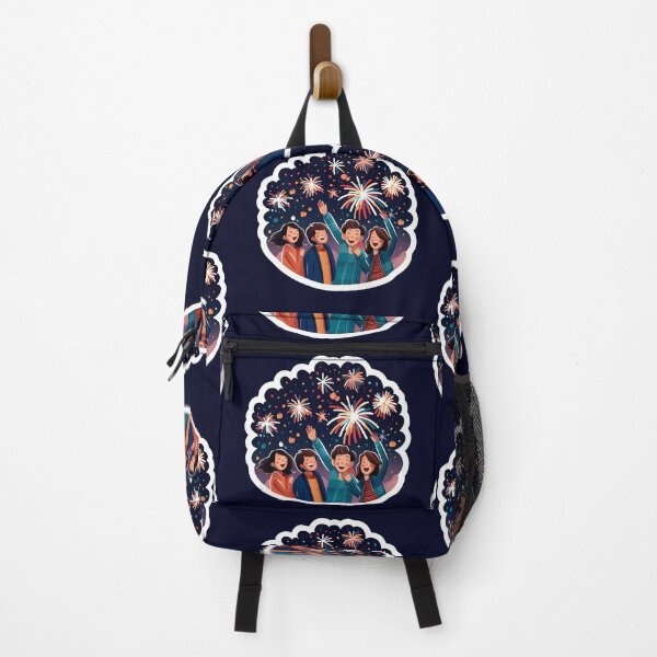 Item preview, Friends Having A Good Time With Fireworks designed and sold by VivaIconicPrint.